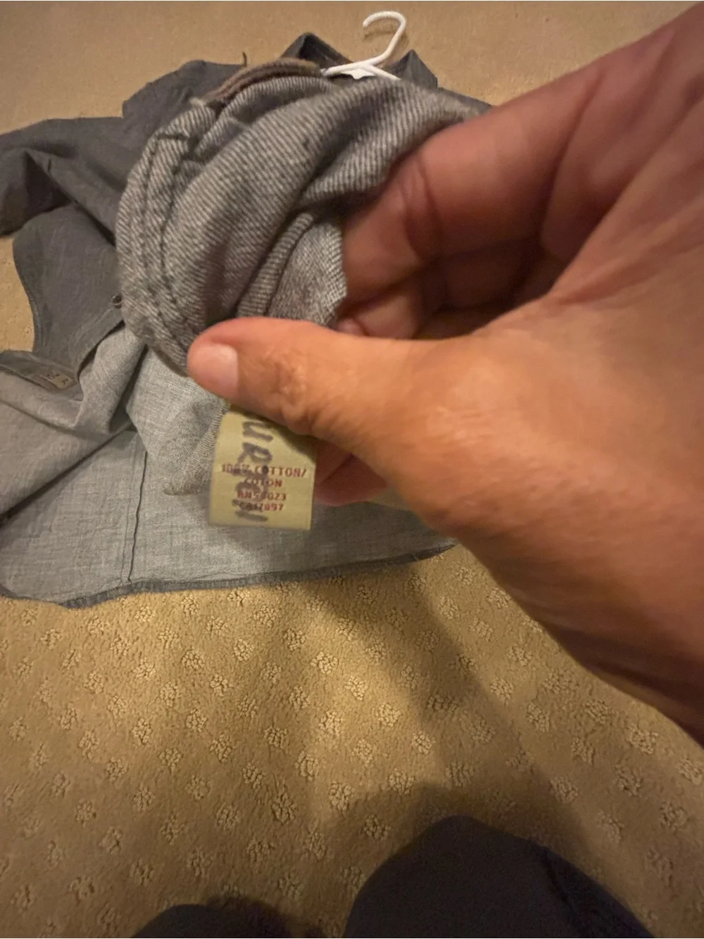 Men’s Banana Republic Heritage charcoal Grey work shirt XL